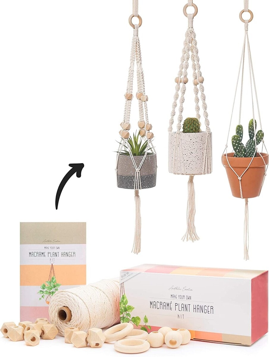 macrame plant hanger kit