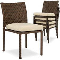 Outdoor Patio Wicker Chairs w/Cushions