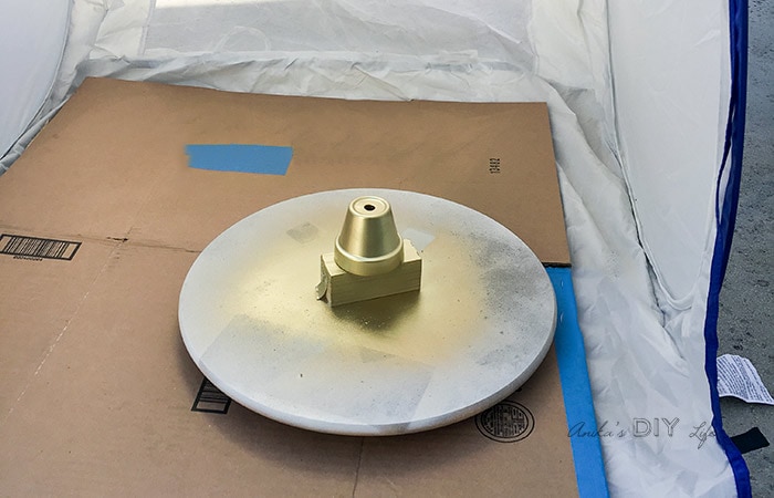 spray painting pots to test the best gold spray paint