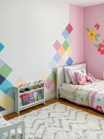 A colorful boy-girl shared bedroom to blow your mind! Bring each kids personality into the room and make it work together!