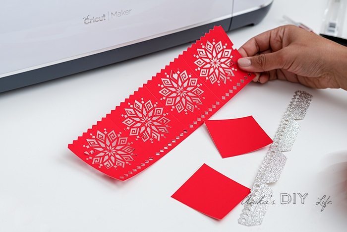 Paper cut on the cricut maker to make DIwali luminaries