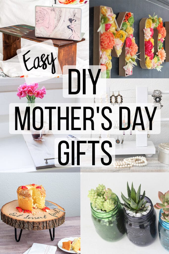 Collage of DIY Mother's Day gift ideas with text overlay