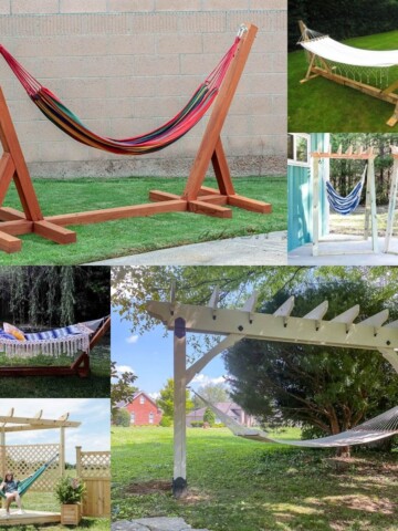 Create the perfect spot to unwind and relax with these easy DIY Hammock stand ideas - including plans, instructions, and even video tutorials.