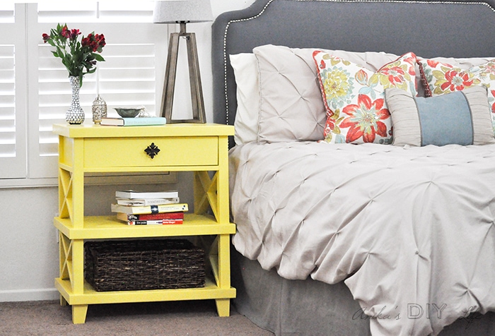 Make your own DIY nightstand - Pottery Barn inspired - free tutorial and plans