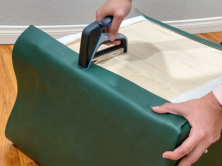 How to upholster a DIY ottoman