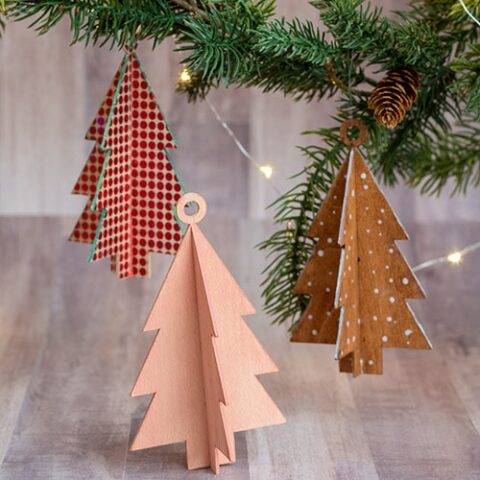DIY Wooden Christmas Ornaments with Cricut Maker