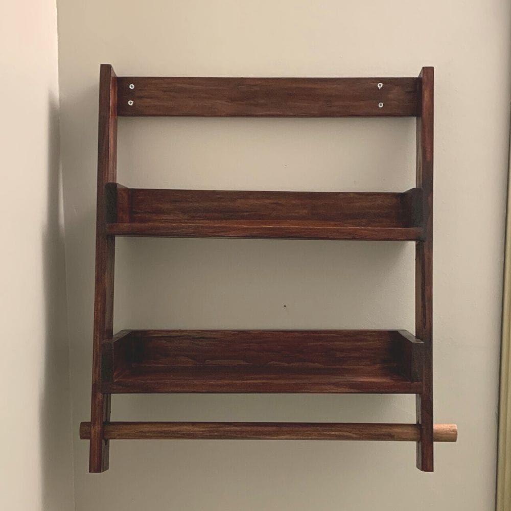 floating ladder shelf reader project