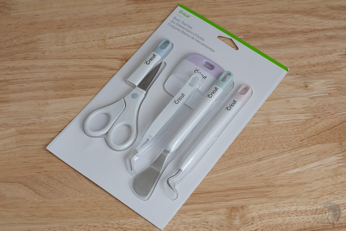 Package of Cricut tools on desk