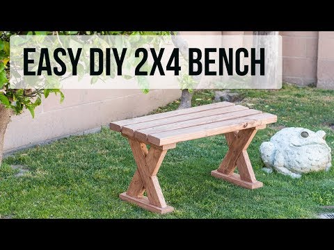 How to build a 2x4 Bench - 3 ways - Indoor and Outdoor Bench