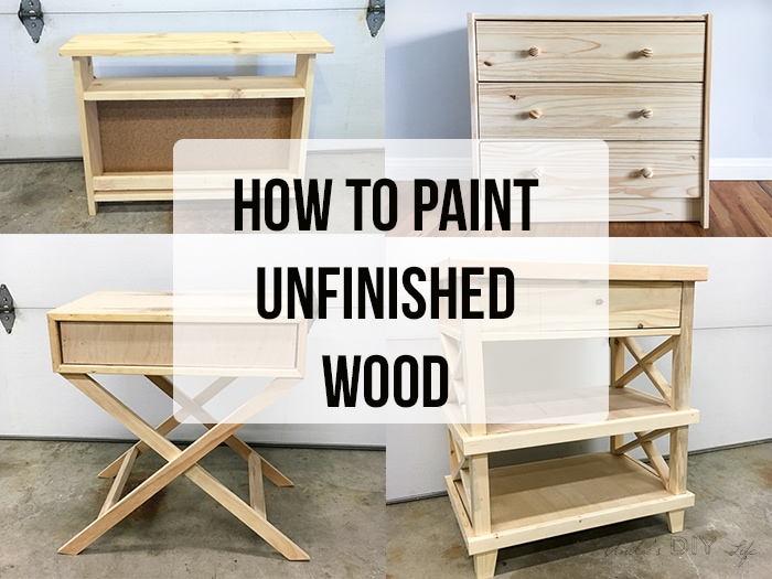 How to paint unfinished pine furniture - All the tips and tricks you need to know and the best way to paint any unfinished wood furniture.