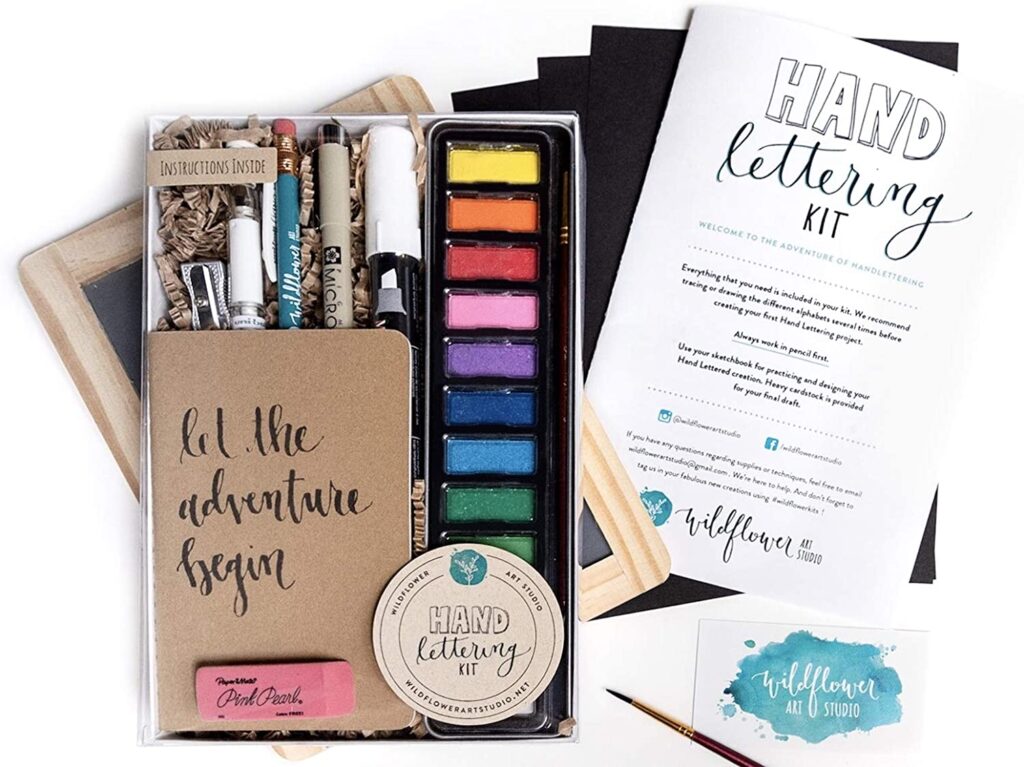 hand lettering kit for creative minds