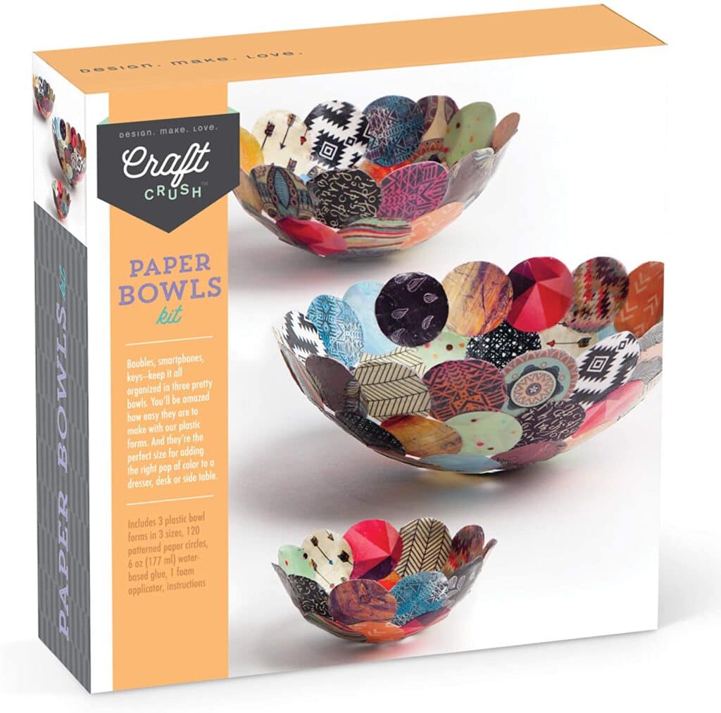 Paper bowl kit, a perfect gift idea for creative minds