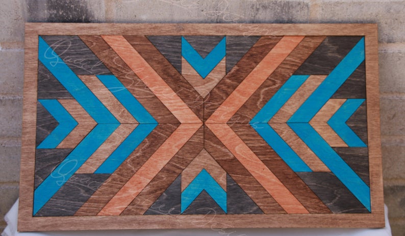 wood barn quilt wall art DIY kit