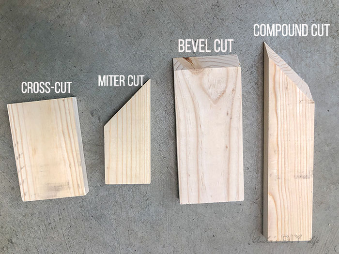 The 4 types of miter saw cuts