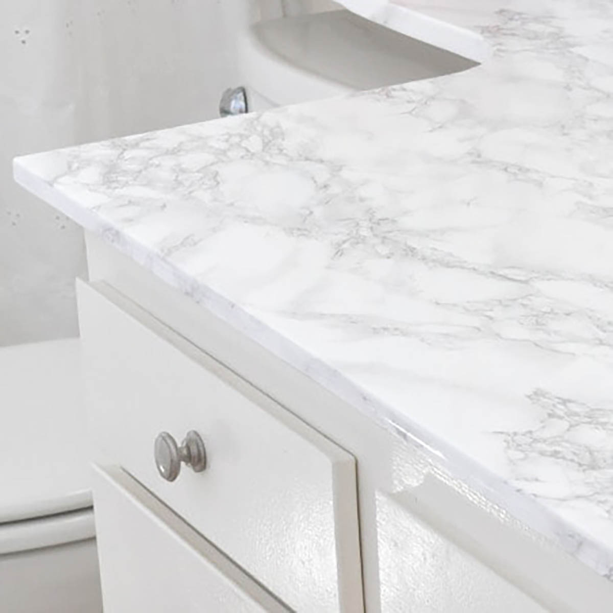 marble contact paper on a counter top