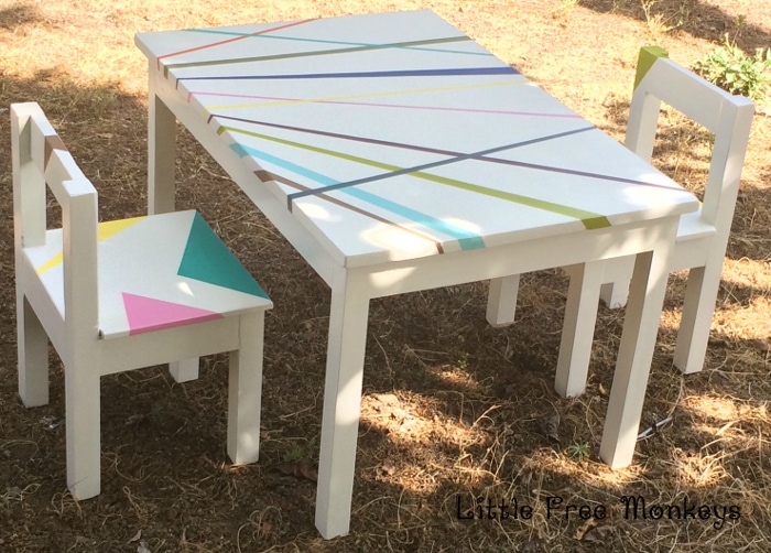 A DIY Whimsical kids table