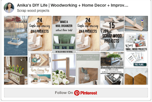 Pinterest board - scrap wood projects image